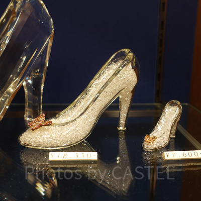 ガラスの靴（蝶付き／大）