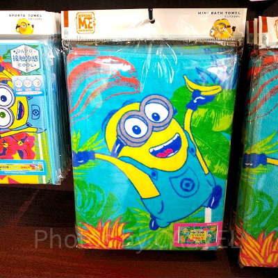GOOD VIBES ONLY ミニオンのミニバスタオル