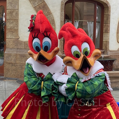 ウッディ＆ウィニーのグリーティング／キャノピー下