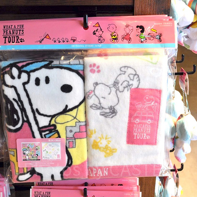 ハンドタオルセット／WHAT A FUN PEANUTS TOUR