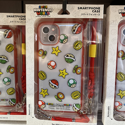 ハードタイプスマホケース/キノコ、スター、こうら