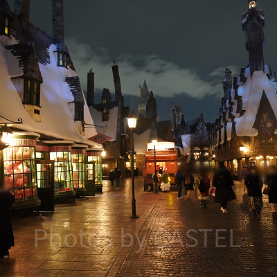 夜のハリーポッターエリア