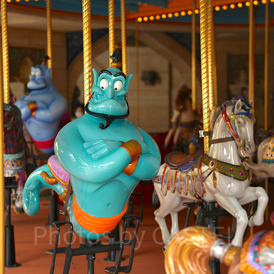 メリーゴーランドに乗って幻想的なひと時を