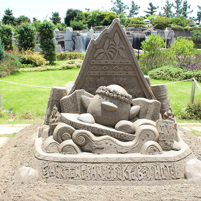 ハワイアンフェアのサンドアート