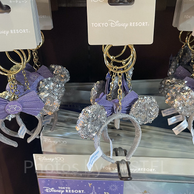 カチューシャキーチェーン（ディズニー100周年グッズ）