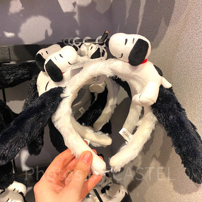 スヌーピーのマスコット付きカチューシャ