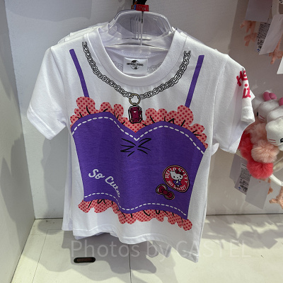 キティのキッズTシャツ