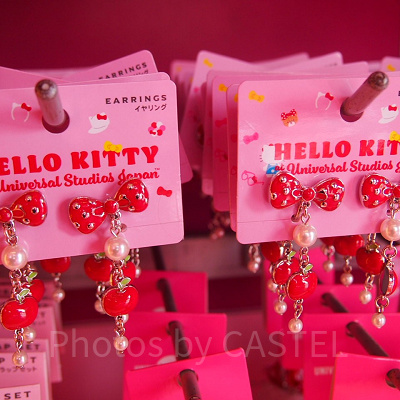 ハローキティリボン＆アップルイヤリング