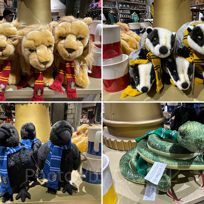 ホグワーツ4寮のぬいぐるみ