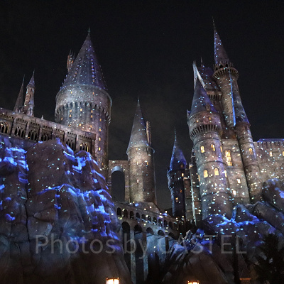 USJハリーポッターエリアのホグワーツ城