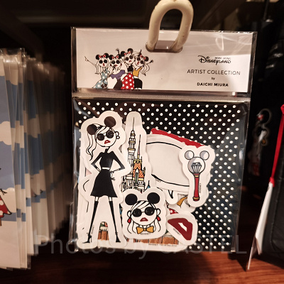 香港ディズニー20周年DAICHI MIURAコラボグッズ：ステッカーセット