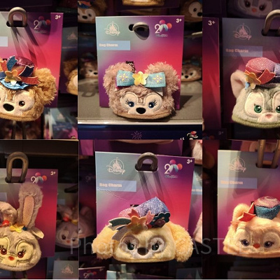 香港ディズニー20周年「ダッフィー＆フレンズ・グランドセレブレーショングッズ」：イヤーハット型バッグチャーム