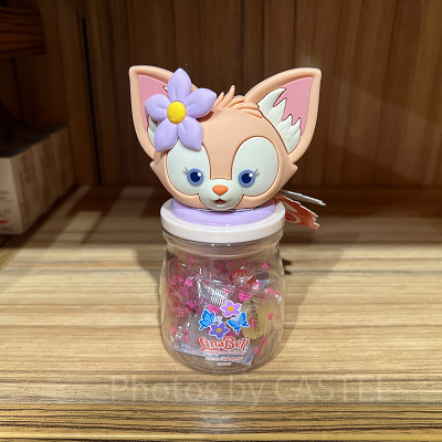 香港ディズニーダッフィー＆フレンズグッズ：リーナベルの瓶入りキャンディー各7種