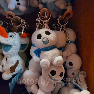 香港ディズニーアナ雪グッズ：スノーギース2体のぬいぐるみキーチェーン