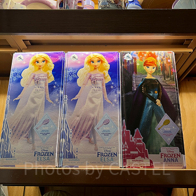 香港ディズニーアナ雪グッズ:クラシックドール(アナ/エルサ)