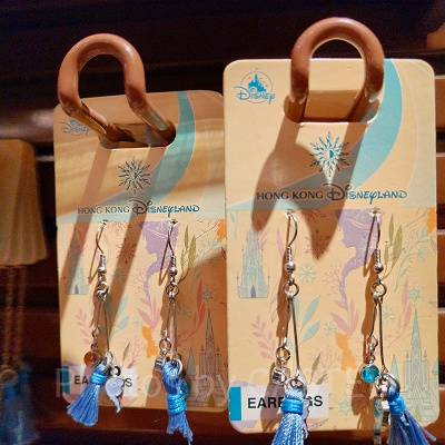 香港ディズニーアナ雪グッズ：タッセル付イヤリング