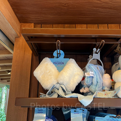 香港ディズニーアナ雪グッズ：エルサのリボン付マフラー