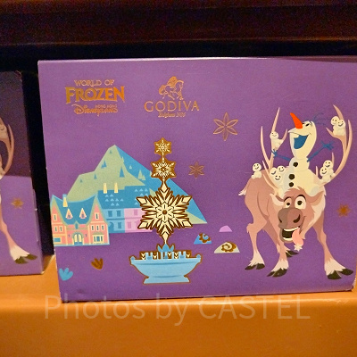香港ディズニーアナ雪グッズ：スノーギースの刺繍ぬいぐるみ