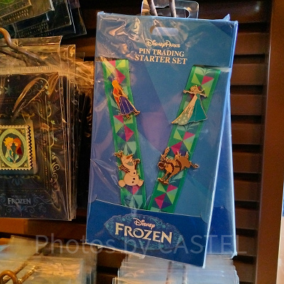 香港ディズニーアナ雪グッズ：ピンバッジ用ストラップ