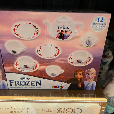 香港ディズニーアナ雪グッズ：ポーセリンセット