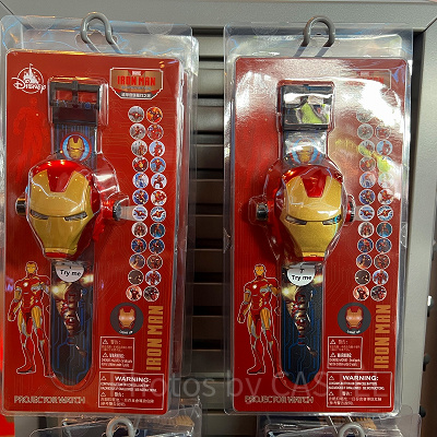 香港ディズニーマーベルグッズ：アイアンマンのイラストウォッチ