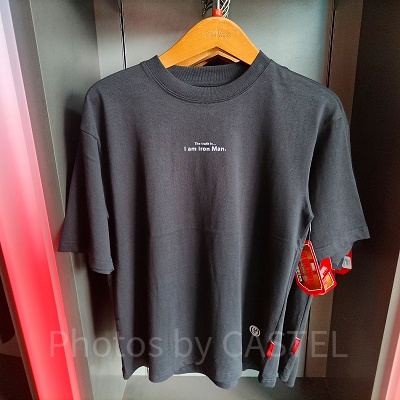 香港ディズニーマーベルグッズ:アイアンマンのTシャツ(黒)