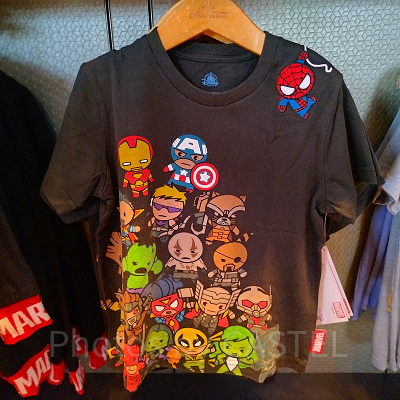 香港ディズニーマーベルグッズ:マーベルマスコットデザインTシャツ
