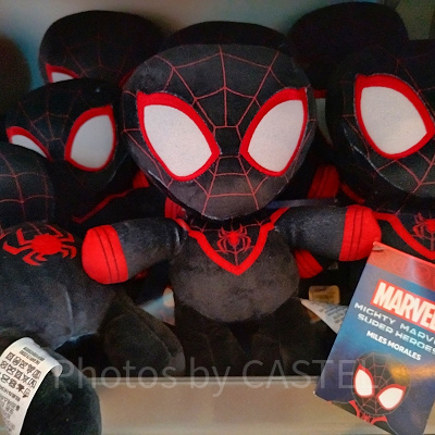 香港ディズニーマーベルグッズ:マイルス版スパイダーマンのぬいぐるみ(S)