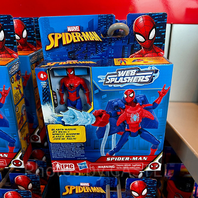 香港ディズニーマーベルグッズ：スパイダーマンの光るおもちゃ（スプラッシャー）