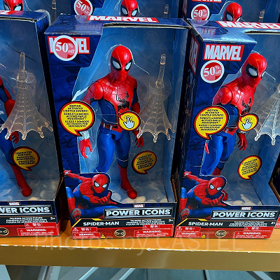 香港ディズニーマーベルグッズ：スパイダーマンの光るおもちゃ