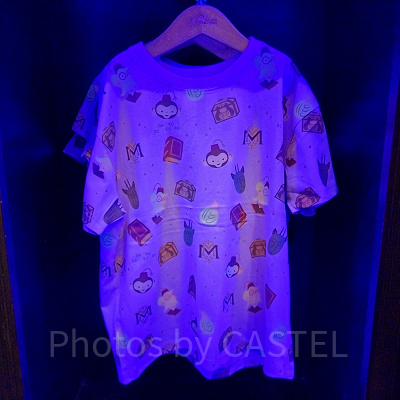 香港ディズニーミスティックマナーグッズ：ミスティックマナー総柄Tシャツ（白）