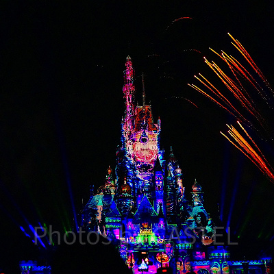 香港ディズニー夜のキャッスルショー：モーメンタスはどこから観る？