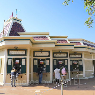 香港ディズニーチケット：チケットブース
