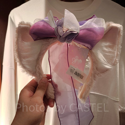 香港ディズニー20周年「ダッフィー＆フレンズ・グランドセレブレーショングッズ」：リーナベルのベール付きカチューシャ