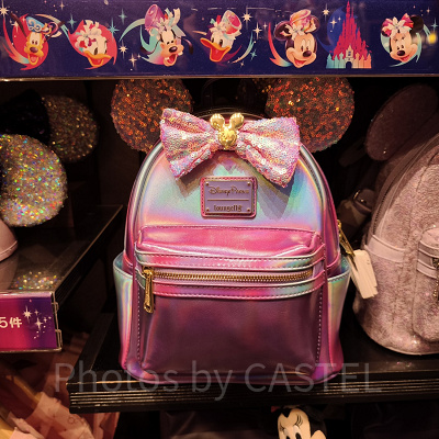 香港ディズニー20周年「ミッキー＆フレンズ・グランドセレブレーショングッズ」：20周年カラーのミニリュック