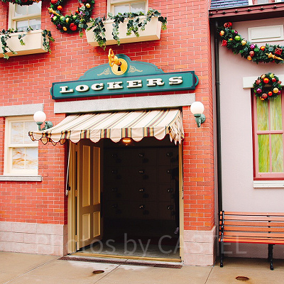 香港ディズニーランドのロッカー外観