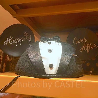 香港ディズニーランド：ミッキーのタキシード風イヤーハット