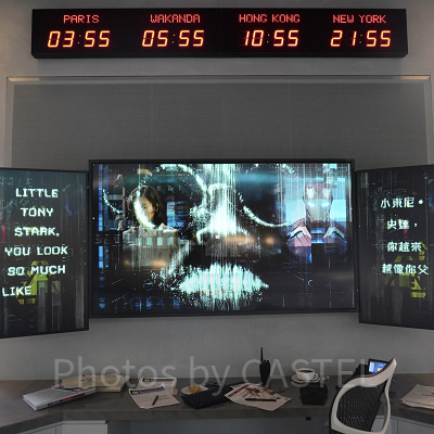 香港ディズニー「アントマン＆ワスプ：ナノ・バトル！」：キューラインのモニターでアイアンマンも登場！