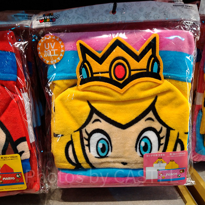 フード付きタオル　ピーチ姫