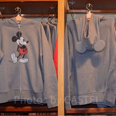 ミッキー耳付きパーカー(グレー)