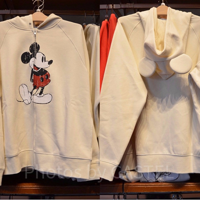 ミッキー耳付きパーカー（ホワイト）