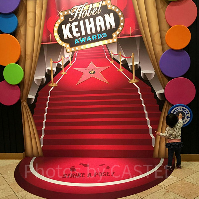 ホテル京阪ユニバーサルシティの館内には映画をテーマにした面白いフォトスポットがある