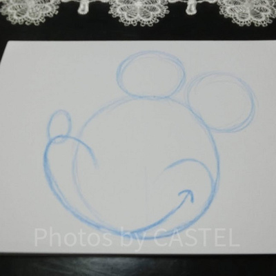 ミッキーの書き方ステップ⑤-1