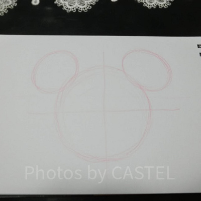 ミッキーの書き方ステップ②