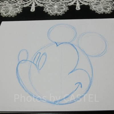 ミッキーの書き方ステップ⑥