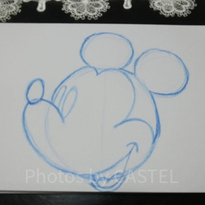 ミッキーの書き方ステップ⑧