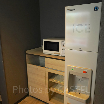 各階にある製氷機・電子レンジ