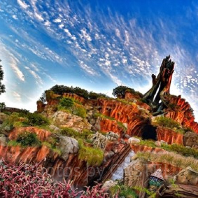 スプラッシュ・マウンテン前