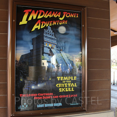 インディ・ジョーンズのアトラクションポスター
