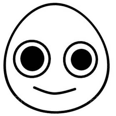 たまごに顔があるみたいですね